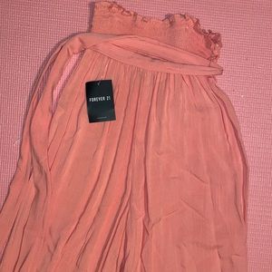 Forever 21 Peach Woven Pants with Belt